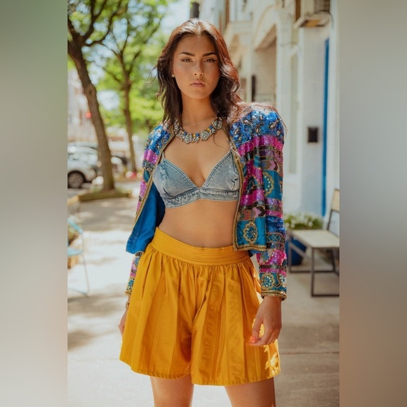 NWT Ser.o.ya Addlyn Blue denim bra bralette Sorrento sz Medium - Picture 14 of 15